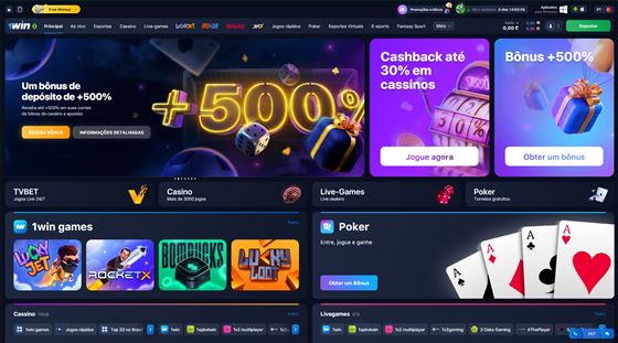 1Win Casino no Brasil (2026) — tela 1