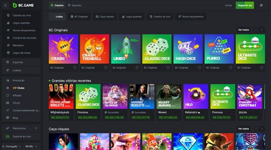 BC.Game Casino no Brasil (2026) — tela 2