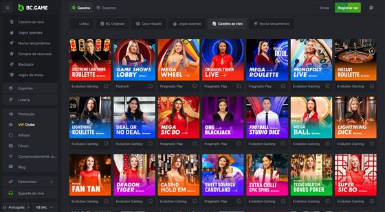 BC.Game Casino no Brasil (2026) — tela 3