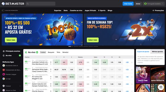 Betmaster Casino no Brasil (2026) — tela 1