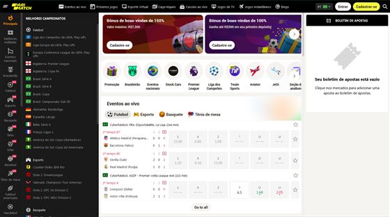 Parimatch Casino no Brasil (2026) — tela 1