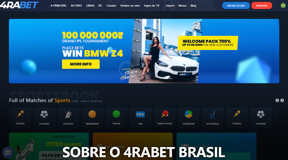 Sobre o 4rabet Cassino Brasil
