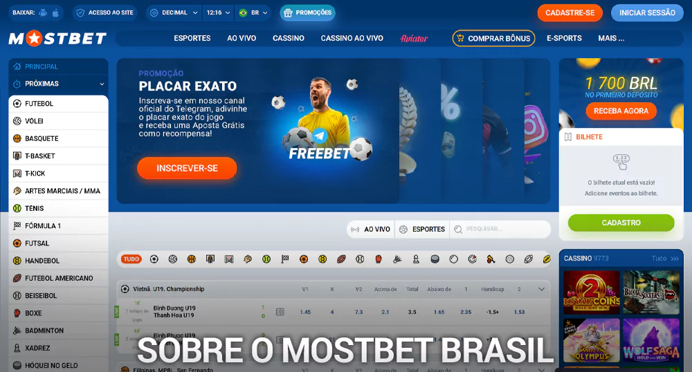 Sobre o Mostbet Cassino Brasil