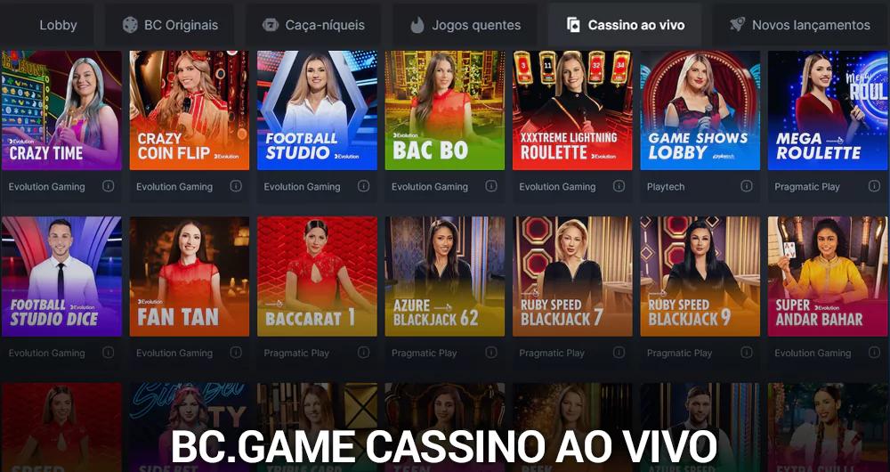 BC.Game cassino ao vivo