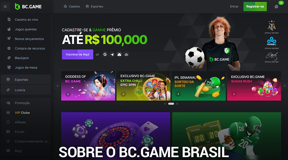 Sobre o BC.Game Cassino Brasil