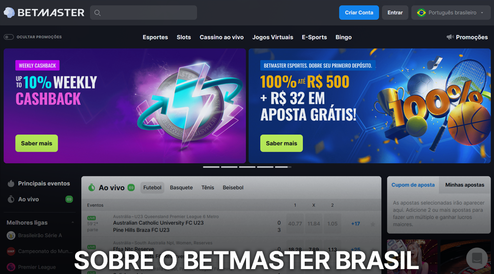 Sobre o Betmaster Cassino Brasil