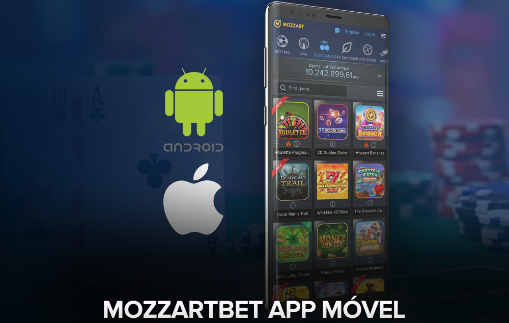 Aplicação móvel Mozzartbet cassino