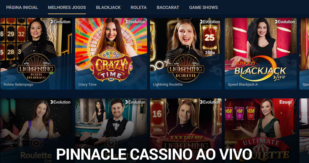 Pinnacle cassino ao vivo