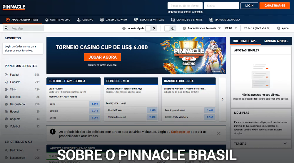 Sobre o Pinnacle Cassino Brasil